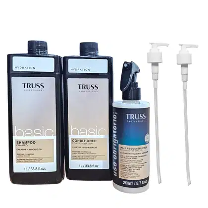 Kit TRUSS Basic + Uso Obrigatório + Pump, 5 produtos.