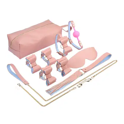 Imagem do produto Kit Bondage com 8 Peças Sado Detalhes Laço Borboleta e Estojo Portátil
