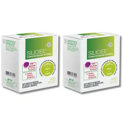 Imagem do produto Kit C2 Suplemento Cabelos, Unhas e Pele Siliciee C60 - Divinité