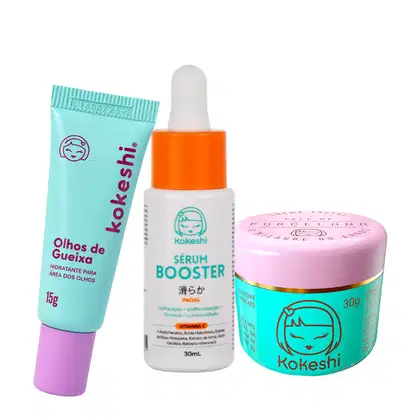 Imagem do produto Kit Renovadores Kokeshi Pele de Porcelana Gueixa Sérum Vit C