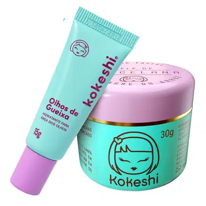 Imagem do produto Kit Dupla Renovadores Faciais Kokeshi Pele Porcelana Olhos Gueixa