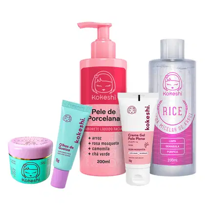 Imagem do produto Kit Cuidados Essenciais Kokeshi Limpeza Hidratação