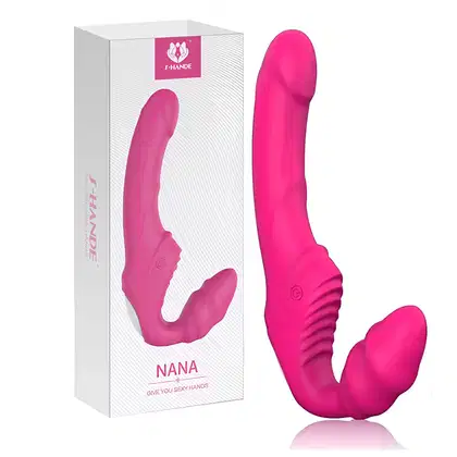 Imagem do produto Nana S-Hande Vibrador Duplo Strapless 9 Modos de Vibração 21,8cm x 3,1cm Flexível em Silicone Recarregável
