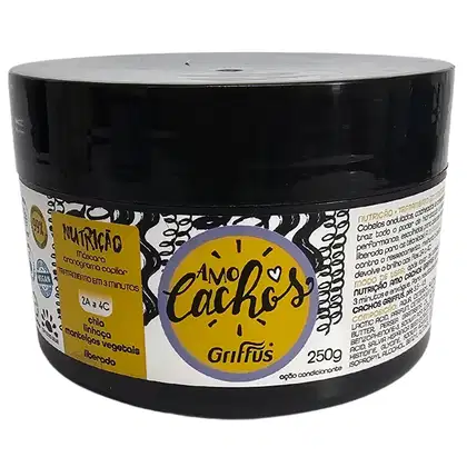 Imagem do produto Griffus Amo Cachos Máscara Cronograma Capilar Nutrição 2A a 4C 250g