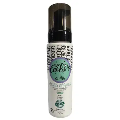 Imagem do produto Griffus Amo Cachos Mousse Modelador Crespos Vibrantes 4ABC Vegano 180ml