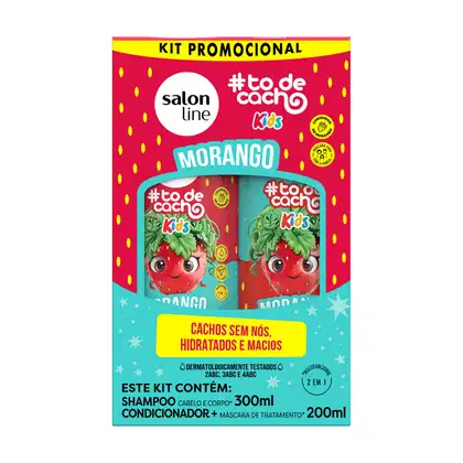 Imagem do produto Kit Shampoo e Condicionador Morango #todecacho Kids