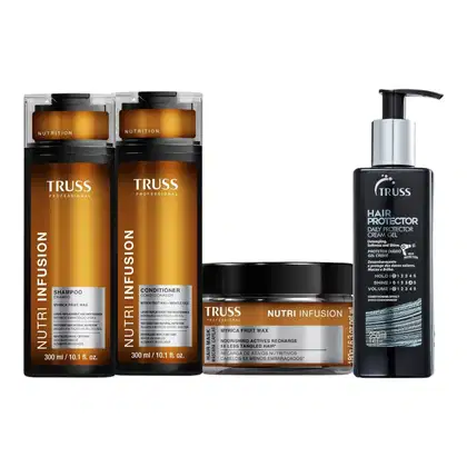 Kit TRUSS Nutri Infusion + Hair Protector, 4 produtos.