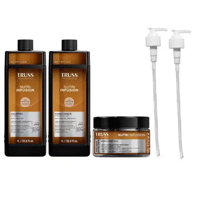 Kit TRUSS Nutri Infusion Basic Squad + Pump, 5 produtos.