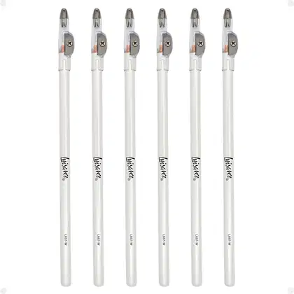 Imagem do produto Kit Luisance: 6 Lápis Para Olhos Branco com Apontador Ref. L887-w