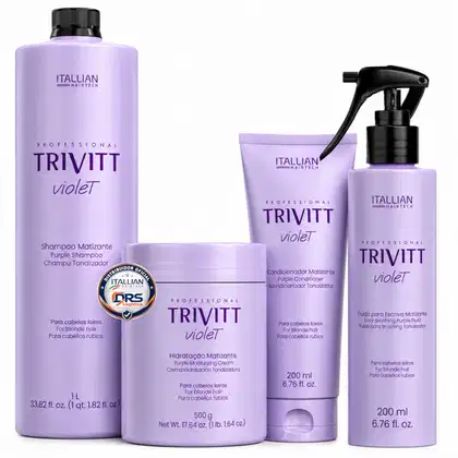 Imagem do produto Kit Trivitt Violet Profissional Hidratação Matizante (4 Itens) - Loiros Grisalhos e Brancos