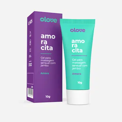 Imagem do produto Gel Excitante Lubrificante Eletrizante Olove Beijável Amoracita - 10g
