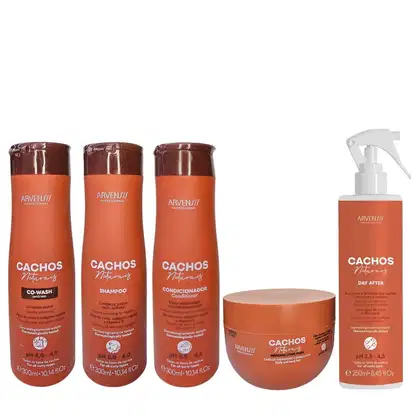 Imagem do produto Kit Arvensis Professional Cachos Naturais - Shampoo 300ml + Condicionador 300ml + Co-Wash 300ml + Máscara 250g + Day After 250ml