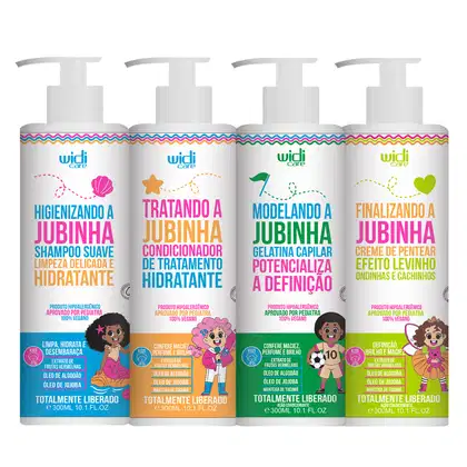 Kit Widi Care Jubinha Quarteto Power, 4 produtos.