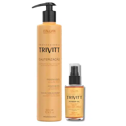 Kit Itallian Hairtech Professional Trivitt Duo Cauterização, 2 produtos.