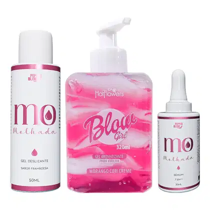 Imagem do produto Kit Rotina Skincare e Bem-Estar Blow Girl Hidratante Corporal, Sérum Uniformizador Gel Deslizante (3Itens)