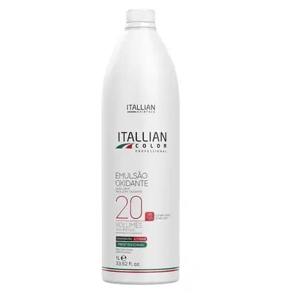 Emulsão Oxidante 20 Volumes Itallian Hairtech Italian Color Professional, 1L.