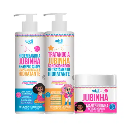 Kit Widi Care Jubinha Trio, 3 produtos.