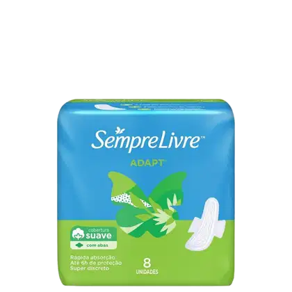 Imagem do produto Sempre Livre Adapt Suave - Absorvente com Abas (8 Unidades)