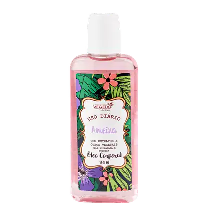 Óleo Corporal Vegetal do Brasil Uso Diário Ameixa, 140ml.