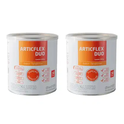 Imagem do produto Kit C2  Articflex DUO Tangerina Colágeno 330g - Divinitè