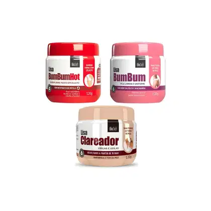 Imagem do produto Kit Bio Soft Cremes Para Bumbum e Corporal (3 Produtos)