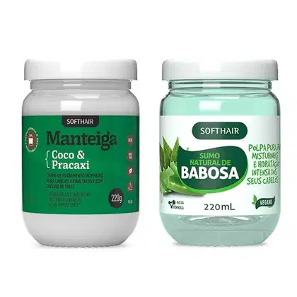 Kit Soft Hair Sumo Natural de Babosa 220g + Manteiga Coco & Pracaxi 220g