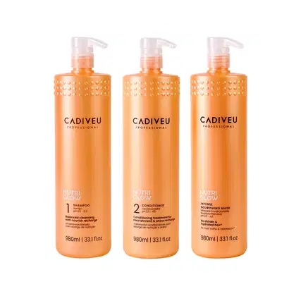 Imagem do produto Kit Cadiveu Nutri Glow Shampoo 980ml + 2 Produtos