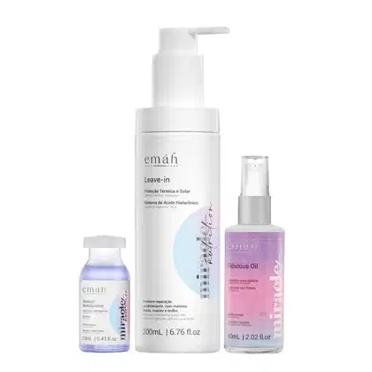 Emáh Hair Care Miracle Nutrition Trio Essential, 3 produtos.