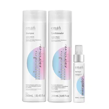 Kit Emáh Miracle Nutrition Day Care 5 com 3 Produtos