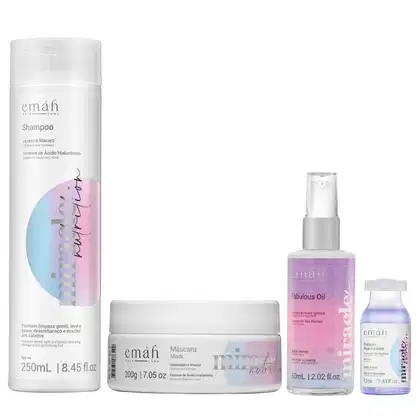 Imagem do produto Kit Emáh Hair Care Miracle Nutrition (4 Produtos)