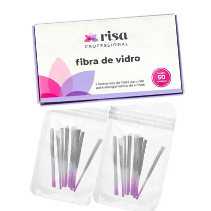 Imagem do produto RISA - Fibra de Vidro em Tufinhos com 7cm para Alongamento de Unhas - 50 unid