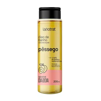 Imagem do produto Sabonete Óleo De Banho Pêssego Dia Dia Corpo Labotrat 200ml