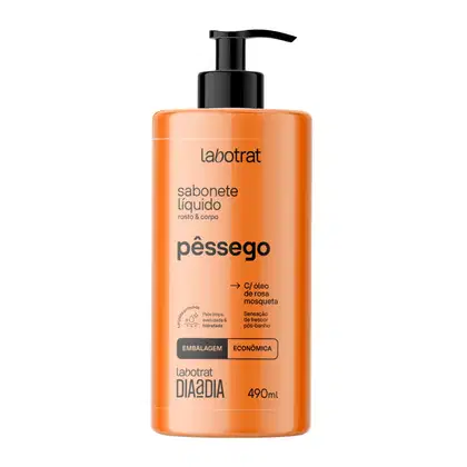 Imagem do produto Sabonete Líquido Pêssego Rosto Corpo Hidrata Labotrat 490ml