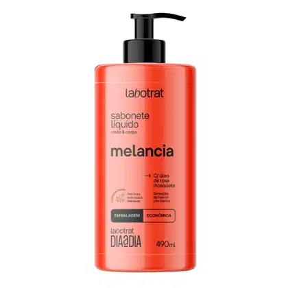 Imagem do produto Sabonete Líquido Melancia Rosto Corpo Hidrata Labotrat 490ml