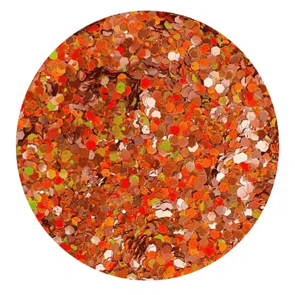 Imagem do produto Glitter Flocado Laranja Holo 3g