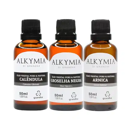 Kit com óleos essenciais Grandha Alkymia.