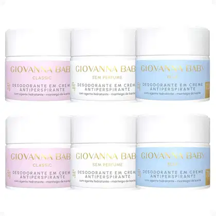 Imagem do produto Kit Giovanna Baby: 6 Desodorantes em Creme Antiperspirante 55g