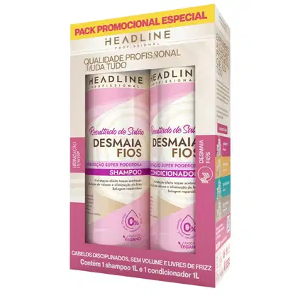 Imagem do produto PACK SH & COND - LINHA DESMAIA FIOS HEADLINE 1000ML - SOUL POWER