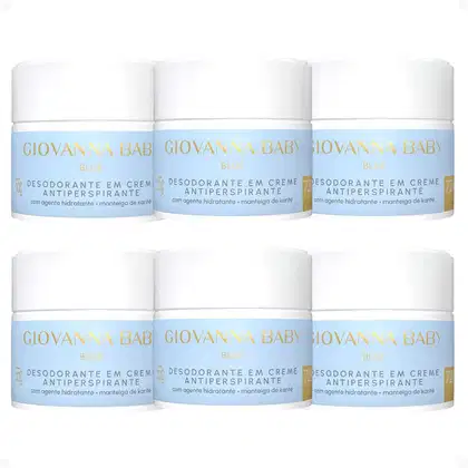 Imagem do produto Kit Giovanna Baby Blue: 6 Desodorantes em Creme Antiperspirante 55g