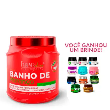 Imagem do produto Mascara Banho de Verniz Morango Forever Liss 1kg