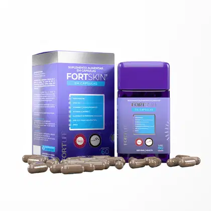 Imagem do produto FortLife Pharma FortSkin Melasma 1000mg - Suplemento Vitamínico (60 Cápsulas)