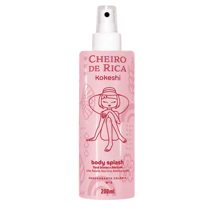 Imagem do produto Body Splash Corporal Cheiro de Rica N3 Kokeshi 200ml Floral Intenso Adocicado