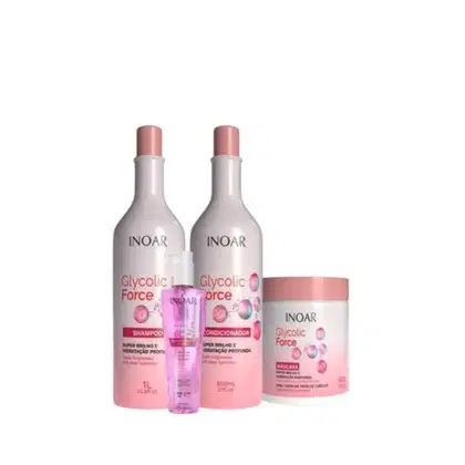 Imagem do produto Inoar Glycolic Force Kit Tratamento 4 Produtos