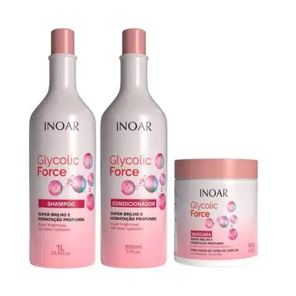 Imagem do produto Inoar Glycolic Force Kit 3 Produtos