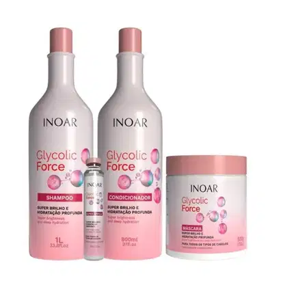 Imagem do produto Inoar Glycolic Force Kit 4 Produtos
