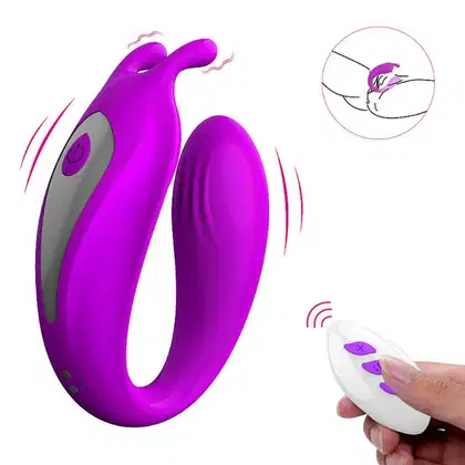 Imagem do produto Vibrador de casal com controle remoto mody 12 vibrações Cor Roxo