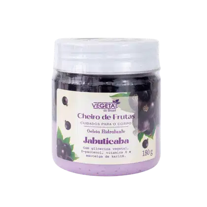 Geleia Hidratante Bifásica Vegetal do Brasil Cheiro de Frutas Jabuticaba, 180g.
