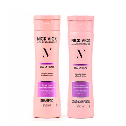 Imagem do produto Kit NICK VICK Liso Extremo (Shampoo e Condicionador Liso Extremo)