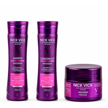 Imagem do produto Kit NICK VICK Matizador Loiros (Shampoo, Condicionador e Máscara)