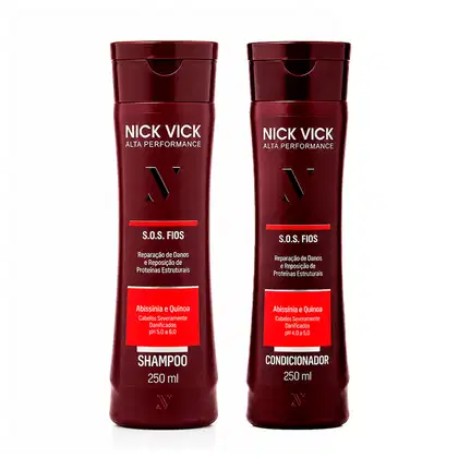 Imagem do produto Kit NICK VICK S.O.S. Fios Alta Performance (Shampoo e Condicionador)